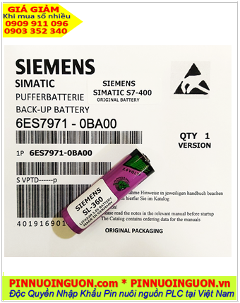 Siemens SL-360; Pin nuôi nguồn Siemens SL-360 lithium 3.6v AA 2400mAh chính hãng _Xuất xứ Israel